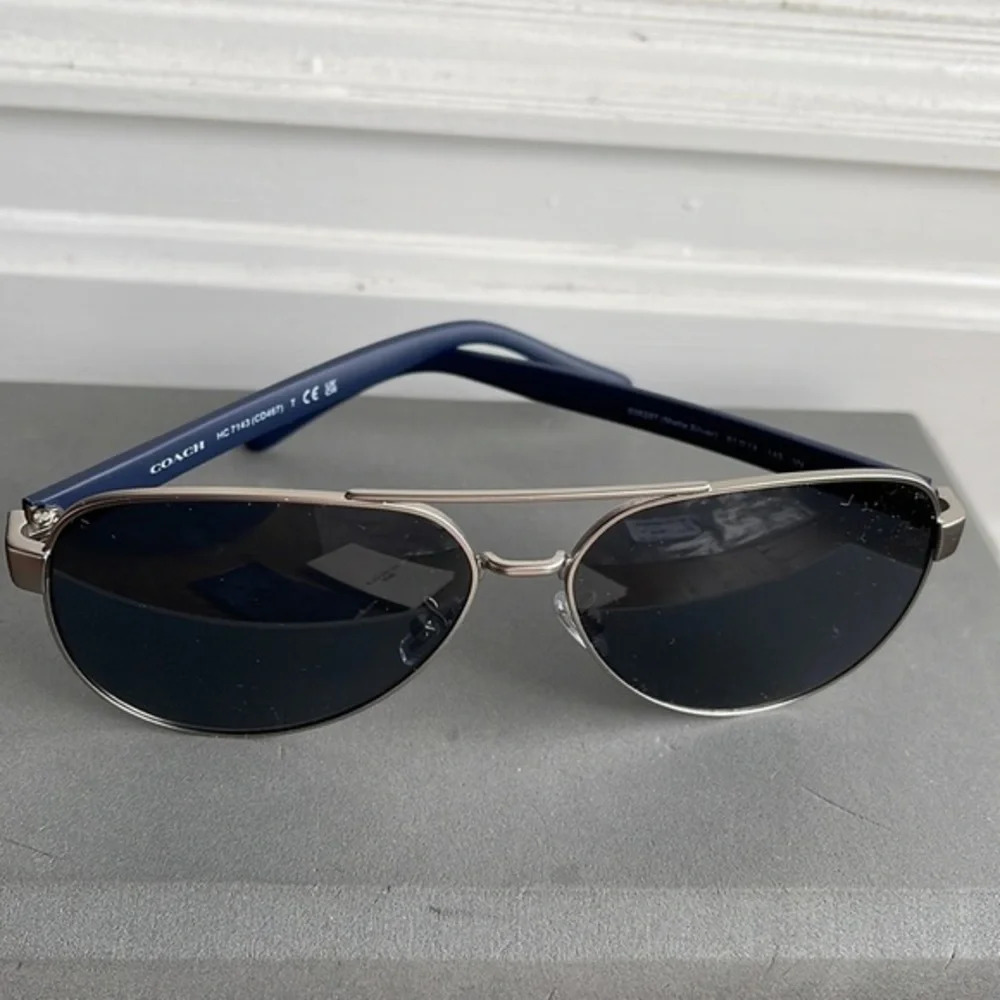 NWT Coach Aviator Sunglasses New w Tag & Case - Picture 7 of 12